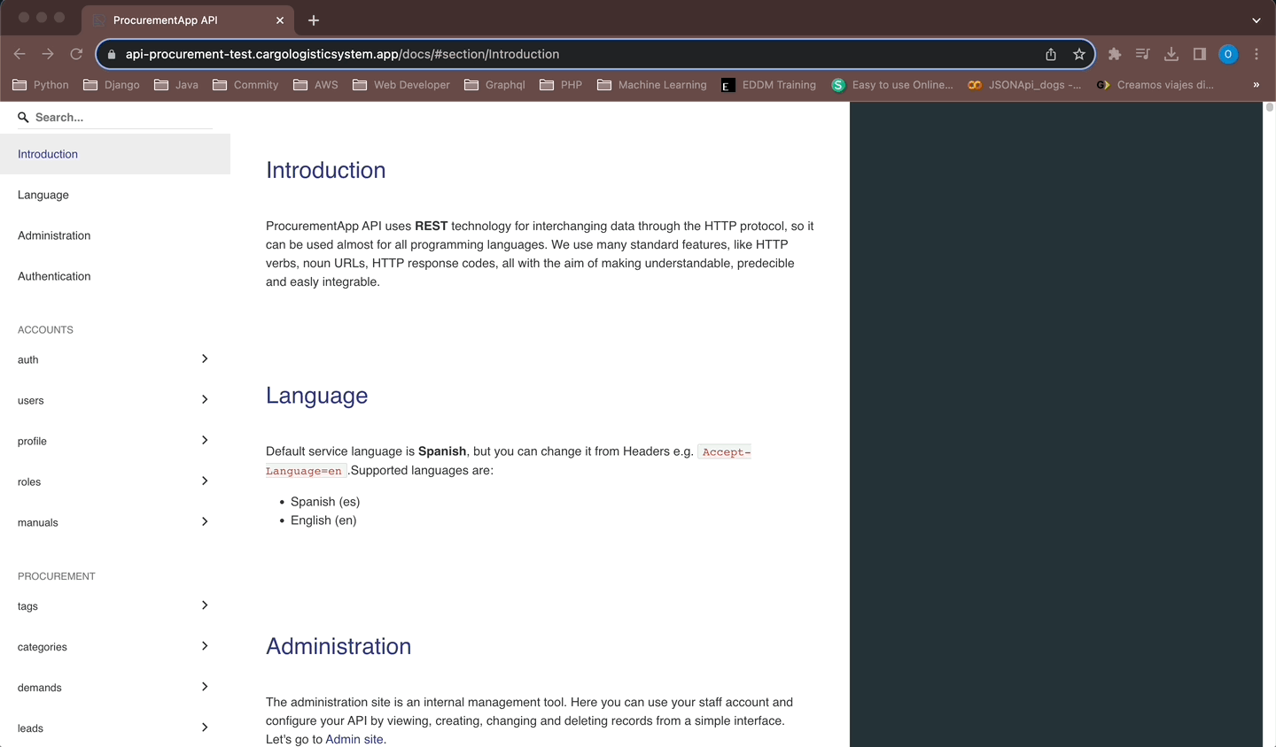 api